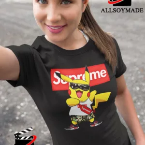 supreme pikachu gucci