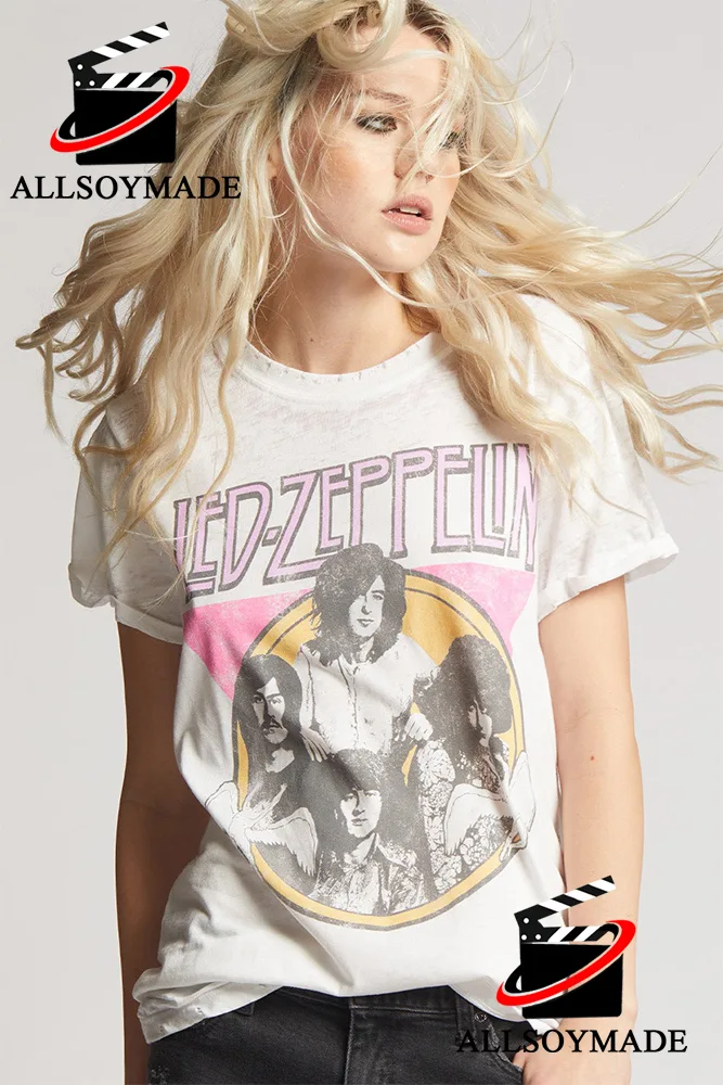 Cheap All Member Rock Band Team Led Zeppelin T Shirt Vintage, Led