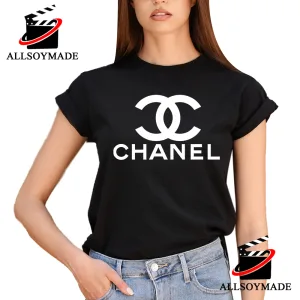 Basic Chanel Logo T Shirt, Chanel T Shirt Womens 1