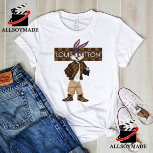 White Louis Vuitton LV And Supreme Shirt - Vintagenclassic Tee