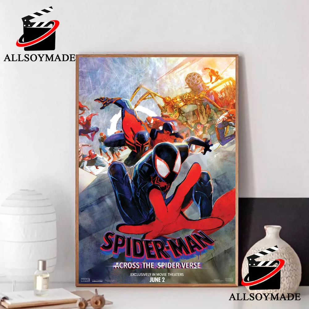 Spiderman Across The Spider-Verse movie 2023 poster (e) - Spiderman poster