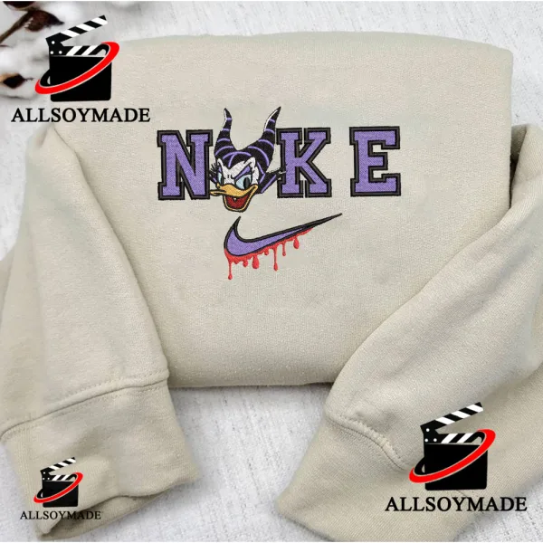Cheap Daisy Embroidered Nike Crewneck Disney Character Nike