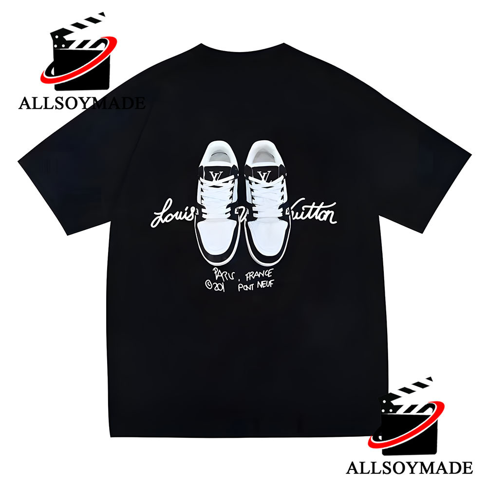 Cheap Shoes Louis Vuitton T Shirt, Louis Vuitton Black T Shirt