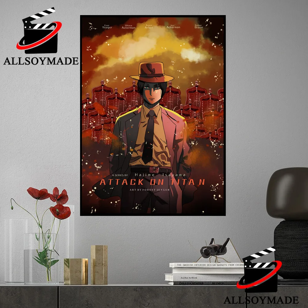 Shingeki No Kyojin Eren Titan Anime Poster