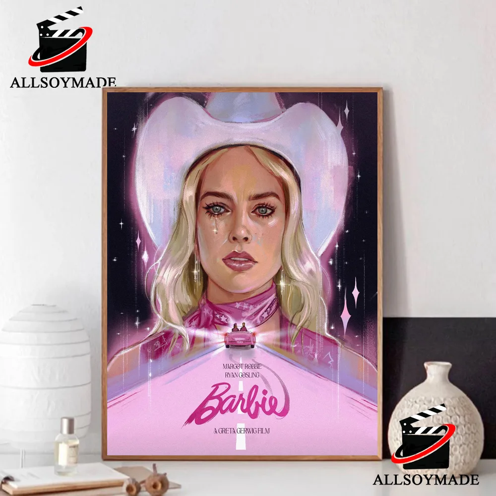 Cheap Margot Robbie Hi Barbie Poster, Barbie Movie Poster - Allsoymade