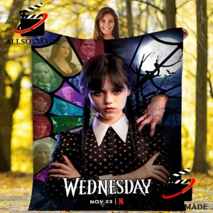 Cheap Netflix TV Series Wednesday Addams Blanket, Wednesday Addams Merchandise