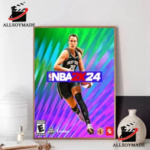 WNBA Star Sabrina Ionescu NBA2K24 Poster, Sabrina Ionescu Poster
