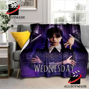 50x60 Inch Jumbo Soft Blanket Wednesday Addams Velveteen Horror Jenna  Ortega