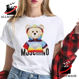 Cute Bear Moschino T Shirt Womens, Cheap Moschino Teddy Bear T Shirt