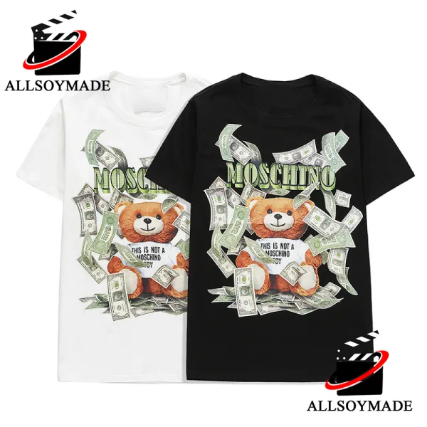 Cheap Moschino Dollar Bear T Shirt, Sale Moschino T Shirt Women Men