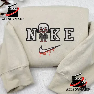 Cheap Jigsaw Nike Halloween Embroidered Sweatshirt, Horror Characters Halloween Hoodies Nike
