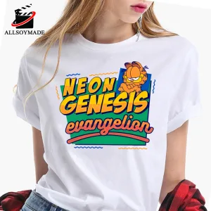 Garfield Memes Neon Genesis Evangelion T Shirt, Garfield T Shirt Mens 1