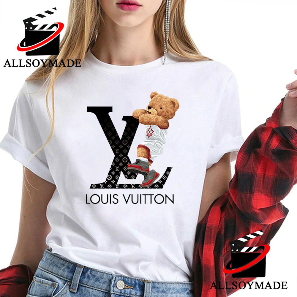 Funny Teddy Bear Louis Vuitton NBA T Shirt, Logo Louis Vuitton T Shirt Sale