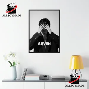 Single Album Jung Kook Seven Poster, Jung Kook Poster Gift for Army