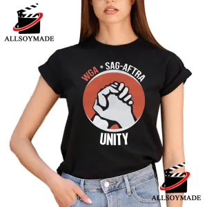 New Wga and Sag Aftra Strongest Unity T Shirt, Sag Aftra Supports Wga T Shirt 1