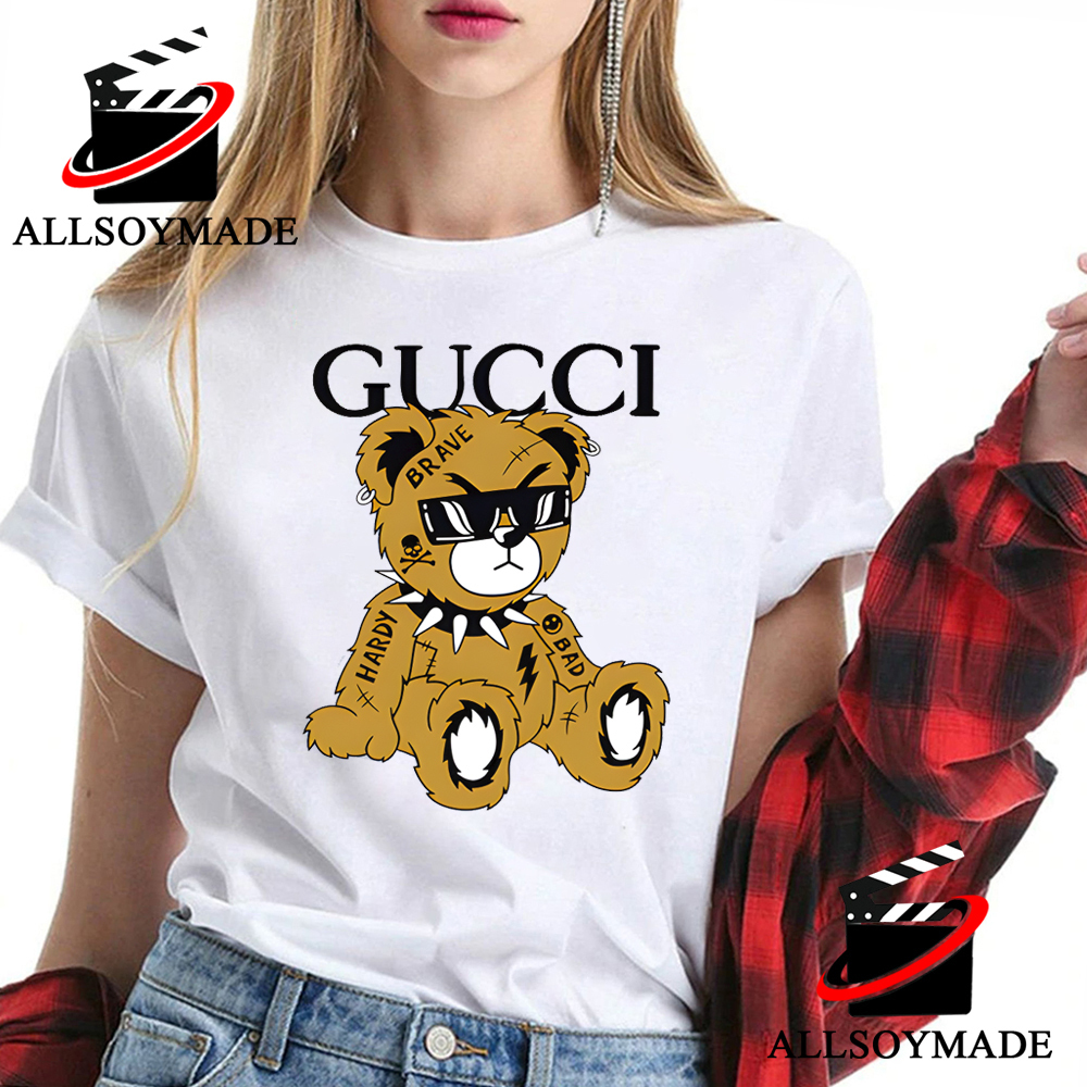 Cool Teddy Bear Gucci T Shirt Womens, Gucci T Shirt Mens - Allsoymade