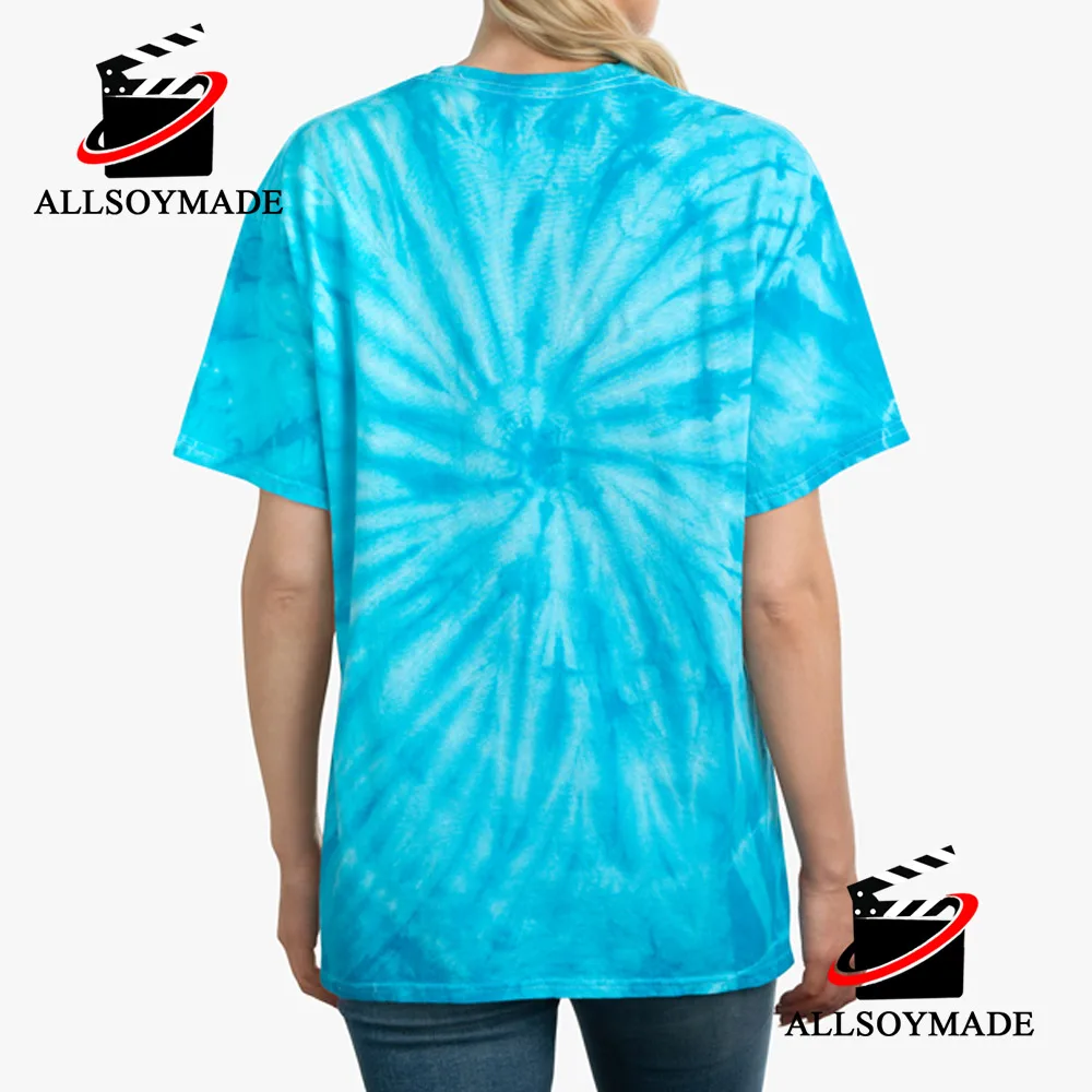 Authentic lV Blue Tie-Dye T-Shirt Couple T-Shirt