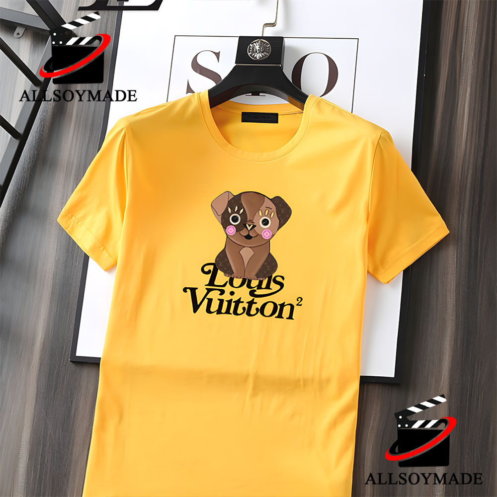 Cute Dog Louis Vuitton White T Shirt, Louis Vuitton T Shirt Sale