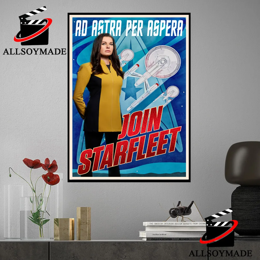 Cheap Join Starfleet Star Trek Strange New Worlds Poster, Star Trek Poster  Wall Art - Allsoymade