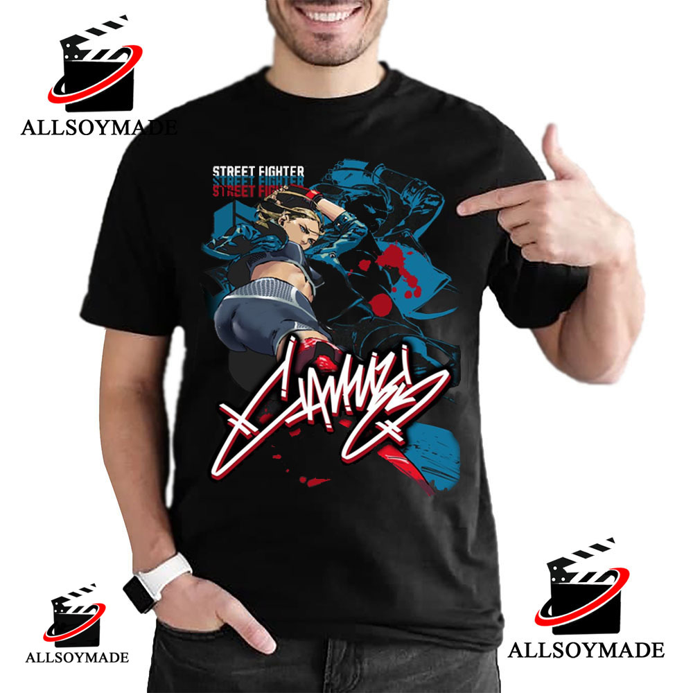 Street Fighter 6 Blanka Graffiti T-Shirt, Men's Graphic Gaming Tees
