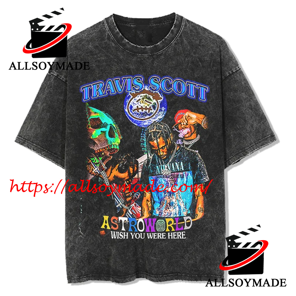 Cheap Astroworld Wish You Were Here Tour T Shirt, Travis Scott