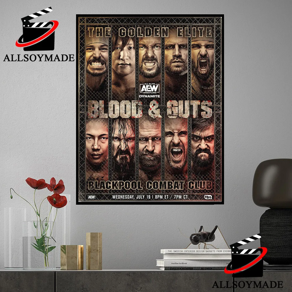 AEW 2023 Double or Nothing Poster with Canvas 16x20