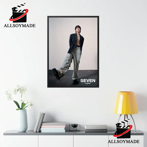Single Album Seven Jung Kook Poster, Kpop Merch Gift For Army