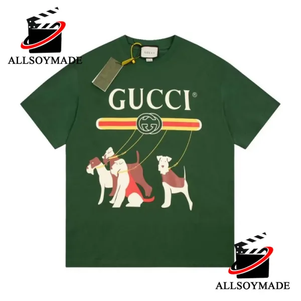 Cheap Dog Gucci Logo T Shirt, Vintage Gucci T Shirt Womens