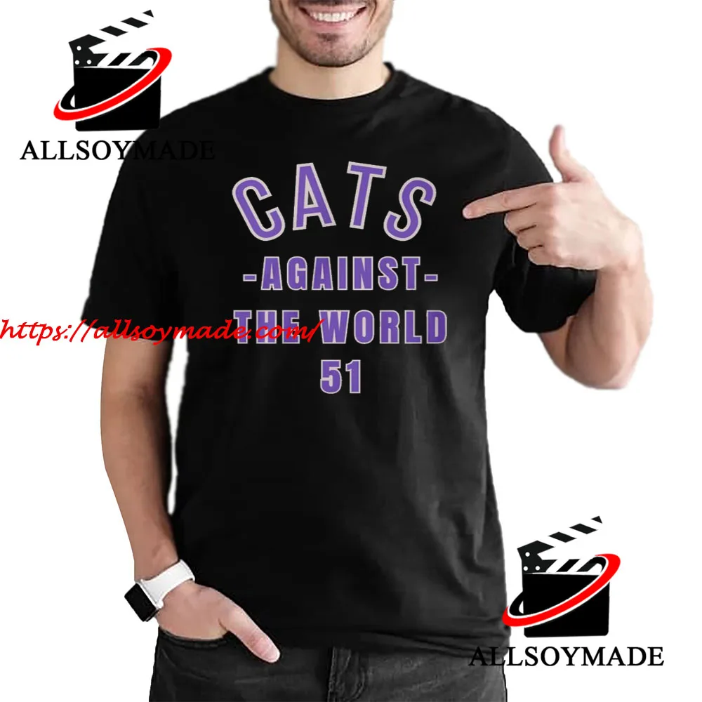 Northwestern football team wears 'Cats against the world' shirts