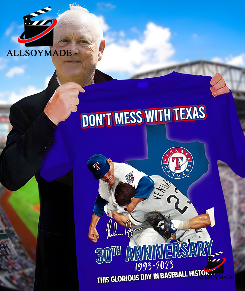 Unique 30th Anniversary Baseball History Nolan Ryan Robin Ventura T Shirt,  Dont Mess With Texas T Shirt - Allsoymade