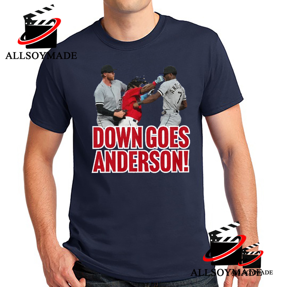 Cheap Jose Ramirez Tom Hamilton Fight Moment Down Goes Anderson T Shirt