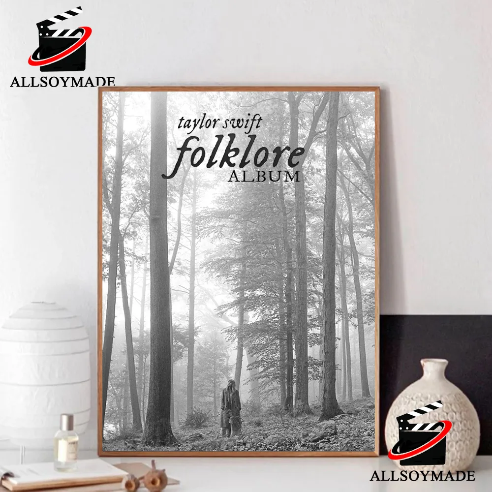 Hot Album Taylor Swift Folklore Poster, No Framed, Gift - Inspire Uplift