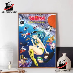 New Visual Urusei Yatsura 2024 Poster, Anime Urusei Yatsura Poster