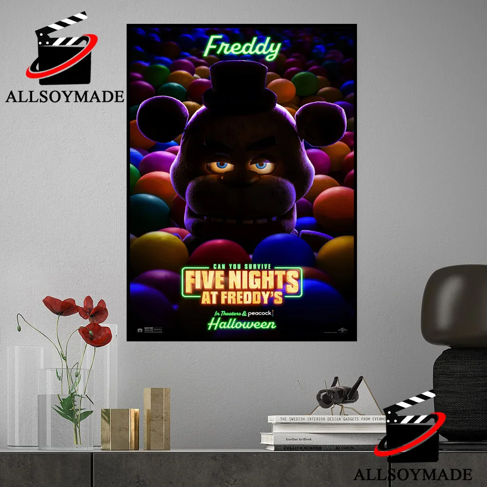 Cheap Freddy Movie Fnaf Poster 2023, Five Nights At Freddys Poster