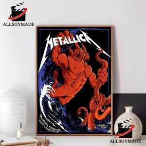 New Metallica World Tour In East Rutherford Poster, Metallica Poster Wall  Art - Allsoymade