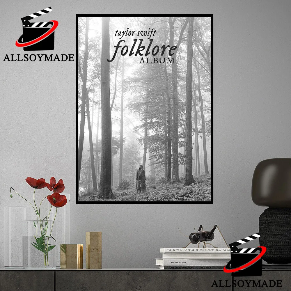 Hot Album Taylor Swift Folklore Poster, No Framed, Gift - Inspire