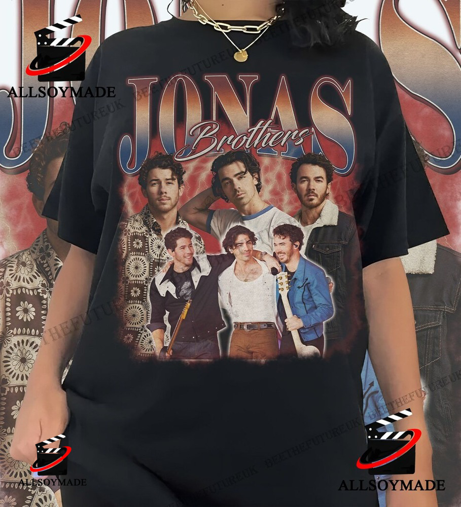 Cheap Vintage American Pop Rock Band Jonas Brothers T Shirt, Jonas Brothers Merchandise
