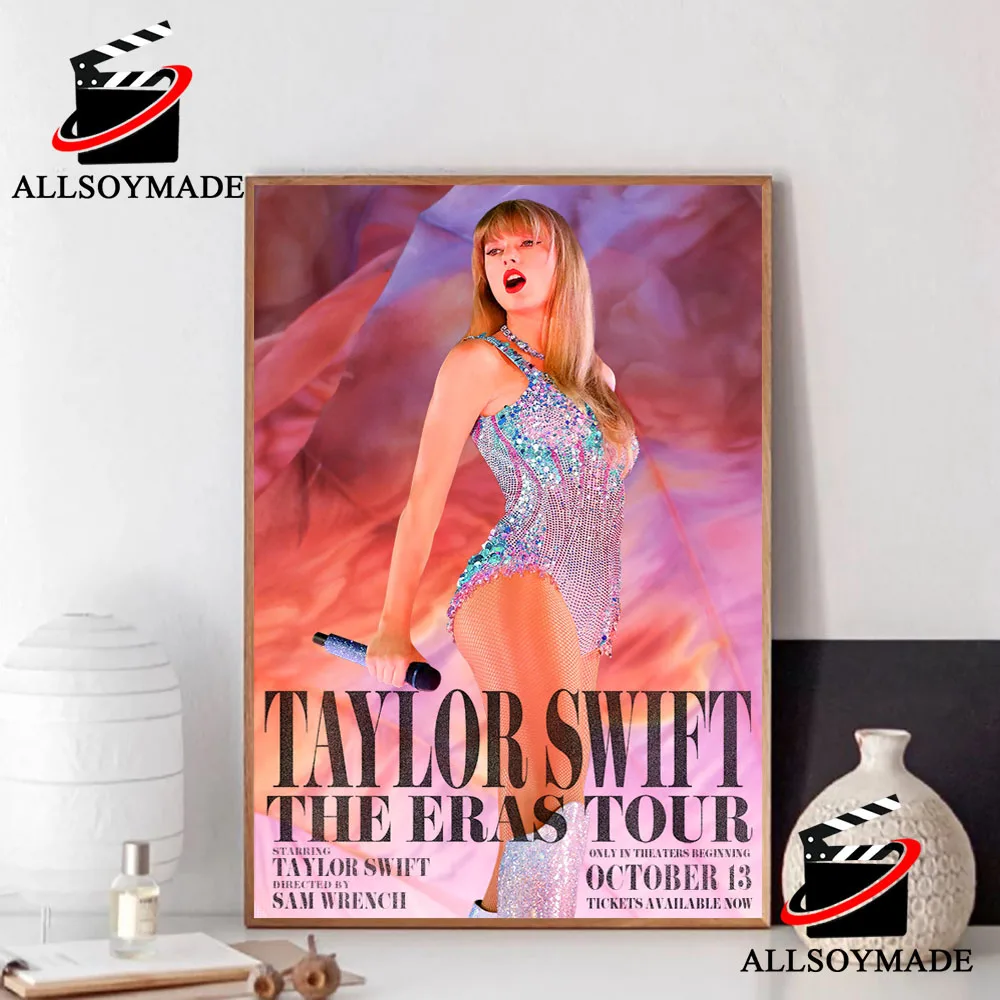New Taylor Swift Eras Tour Movie Poster, Taylor Swift Eras Tour Merch -  Allsoymade