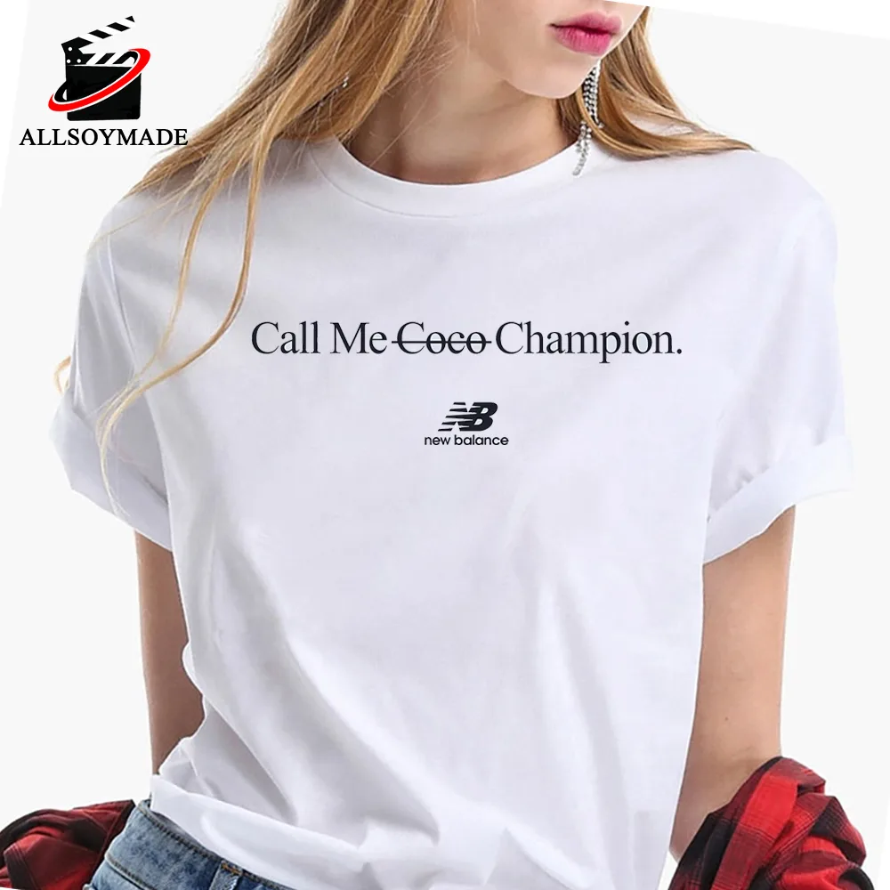 Cheap Call Me Coco Champion T Shirt, New Balance Coco Gauff T Shirt -  Allsoymade