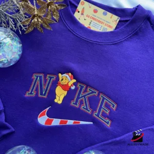 Nike Winnie the Pooh Embroidered Christmas Sweatshirt Allsoymade