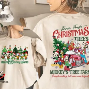 Vintage Walt Disneyworld Christmas Sweatshirt, Mickey Friends Christmas Shirt