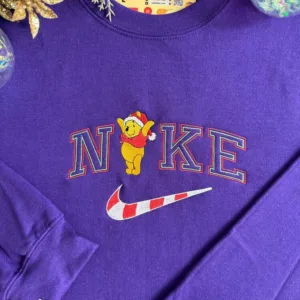 Nike Winnie the Pooh Embroidered Christmas Sweatshirt Allsoymade