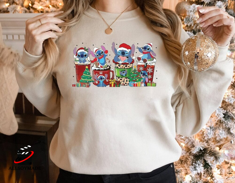 Stitch Christmas These Are a Few of my Favorite Things Sweatshirt -  Allsoymade