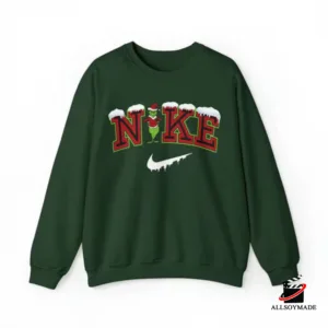 Grinch Christmas Snow Nike Sweatshirt