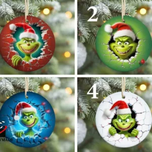 Painted Grinch Ornament