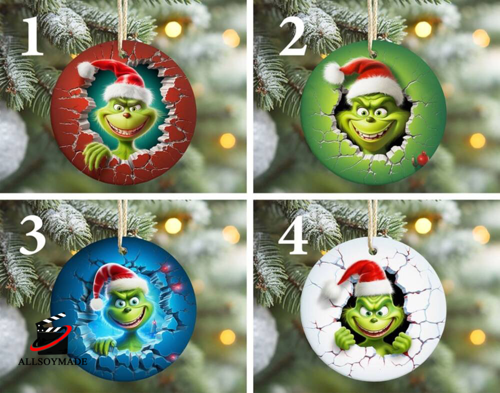 up to 60% off Gifts Karymi Grinch Christmas Decorations Baubles