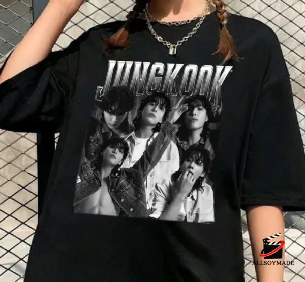 Jungkook Vintage 90s Shirt, JungKook BTS Shirt For Fan