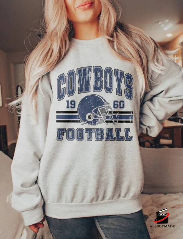 Vintage Cowboys Football Sweatshirt, Gift For Football Fan