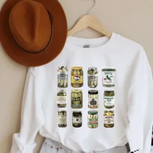 Vintage Canned Pickles Crewneck Sweatshirt