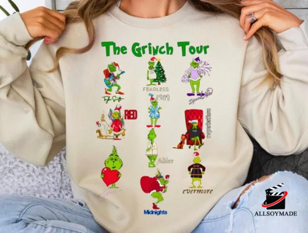 The Grinch Tour Christmas Sweatshirt, Taylor Swiftie Merch